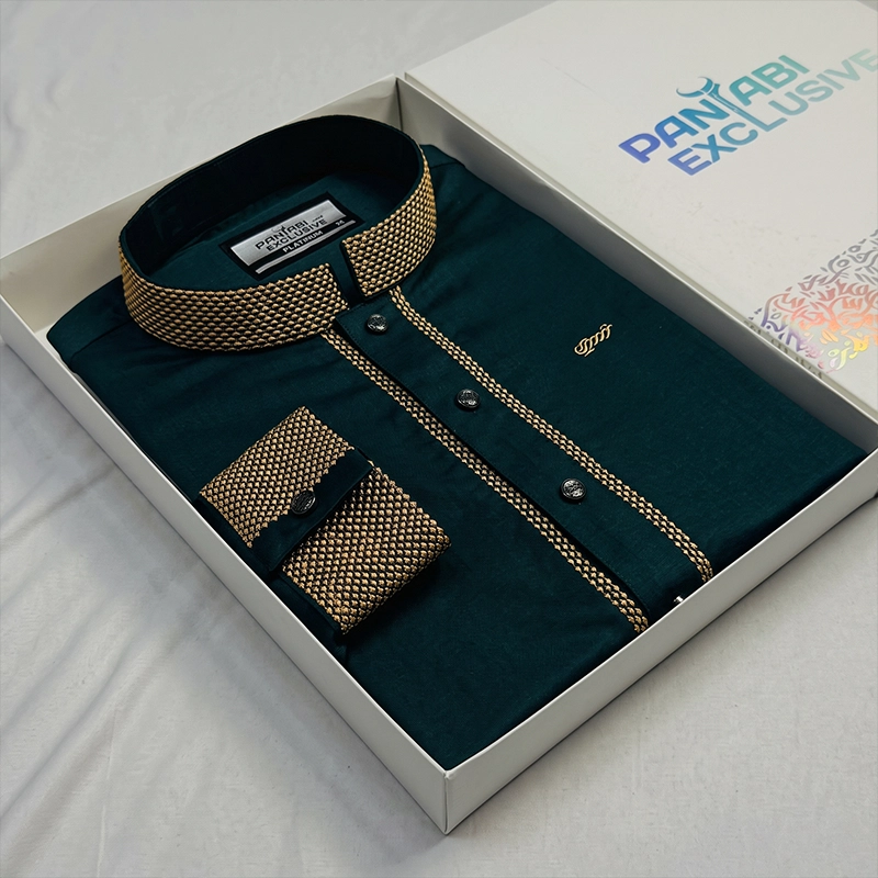 Luxury Embroidery Bamboo Panjabi